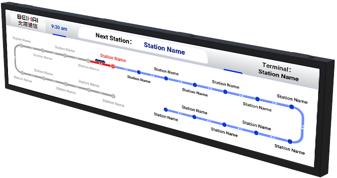 28'' Dynamic Route Map Display
