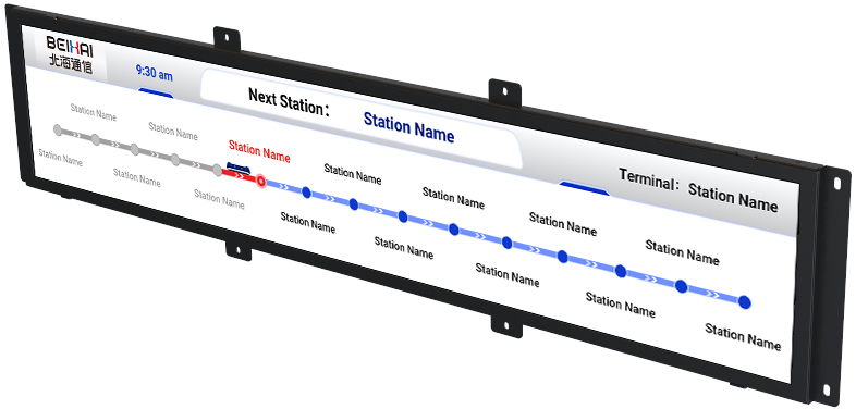 43'' Dynamic Route Map Display