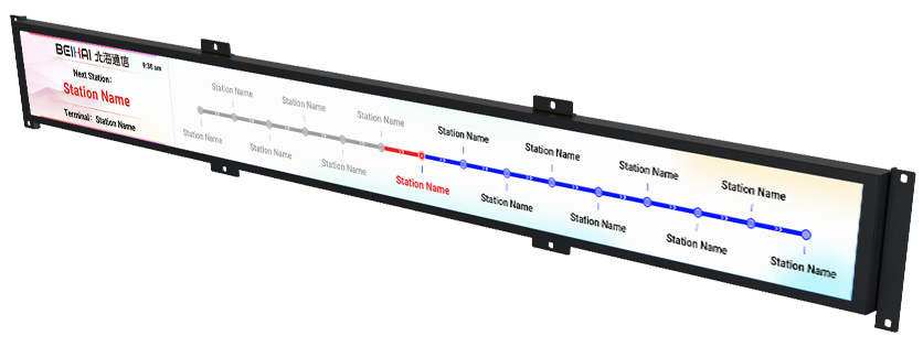 56.5'' Dynamic Route Map Display